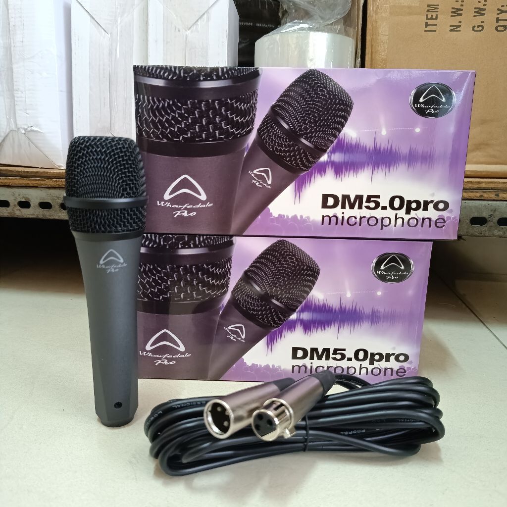 Microphone Dinamic WHARFEDALE DM5.0PRO original Mic kabel WHARFEDALE DM5.0 PRO original WHARFEDALE D