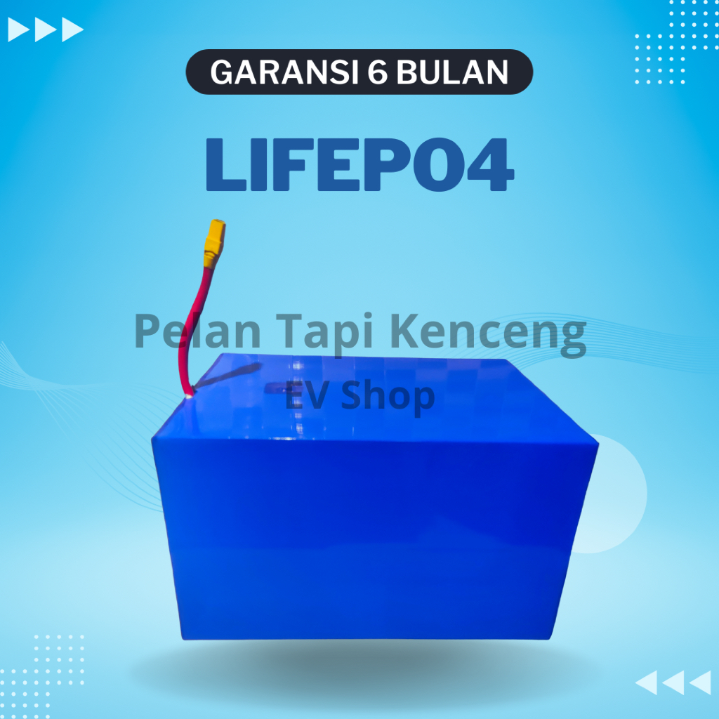 Baterai Lithium 60V 24Ah – Smart BMS | Pengganti SLA/Aki Graphene Motor Listrik PNP Selis E-Max, Uwi