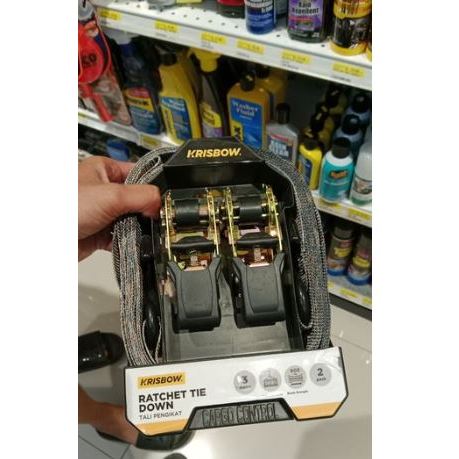 KRISBOW TALI PENGIKAT BARANG TIE DOWN / TACTIX RATCHET TIE DOWN