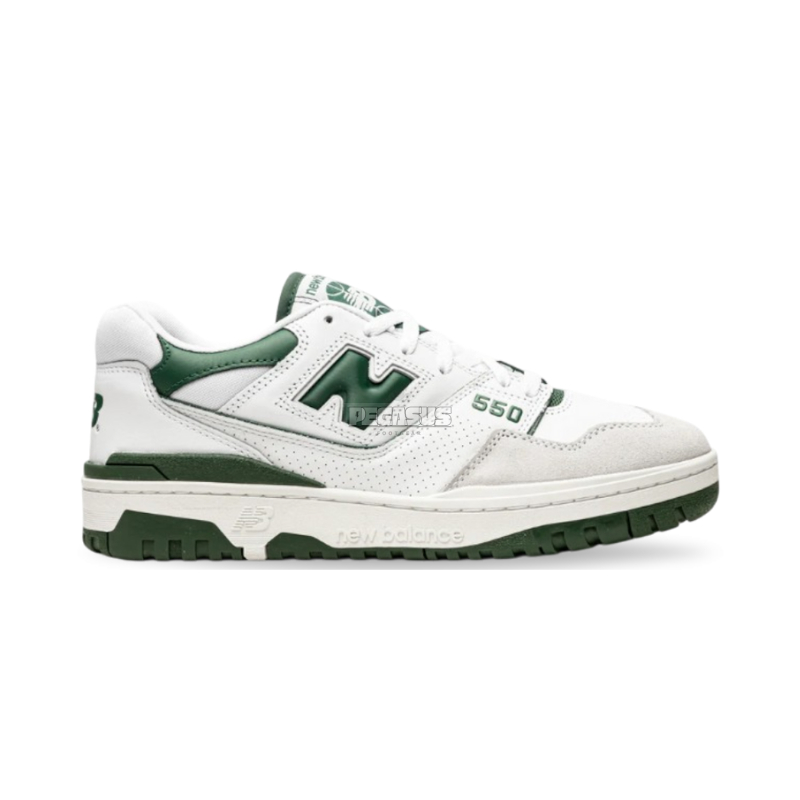 Sepatu NB 550 White Green Authentic Sneakers