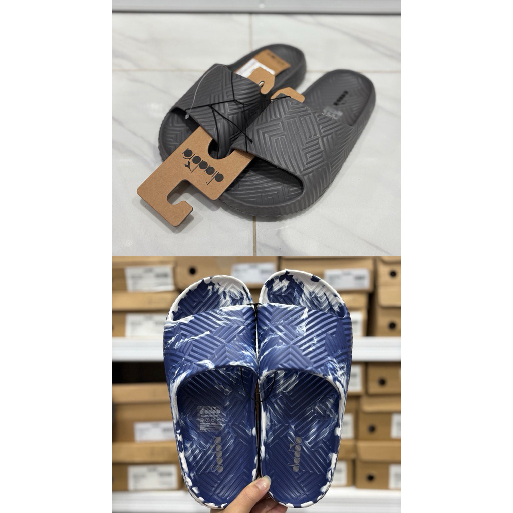 SANDAL PRIA SLIP ON DIADORA NATE GREY AND NAVY DIAMX250401 ORIGINAL