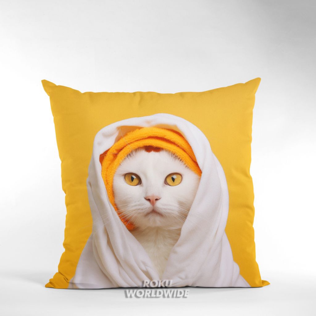 Roku Worldwide Bantal Sofa Aesthetic Karakter Kucing Hewan Binatang GD788