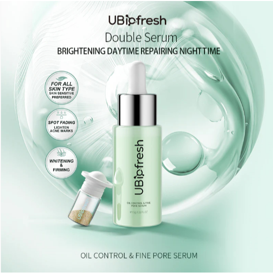 [BPOM] Serum Pengecil Pori Pengontrol Minyak dan Komedo & Menghaluskan Tekstur Kulit | UBiofresh Oil