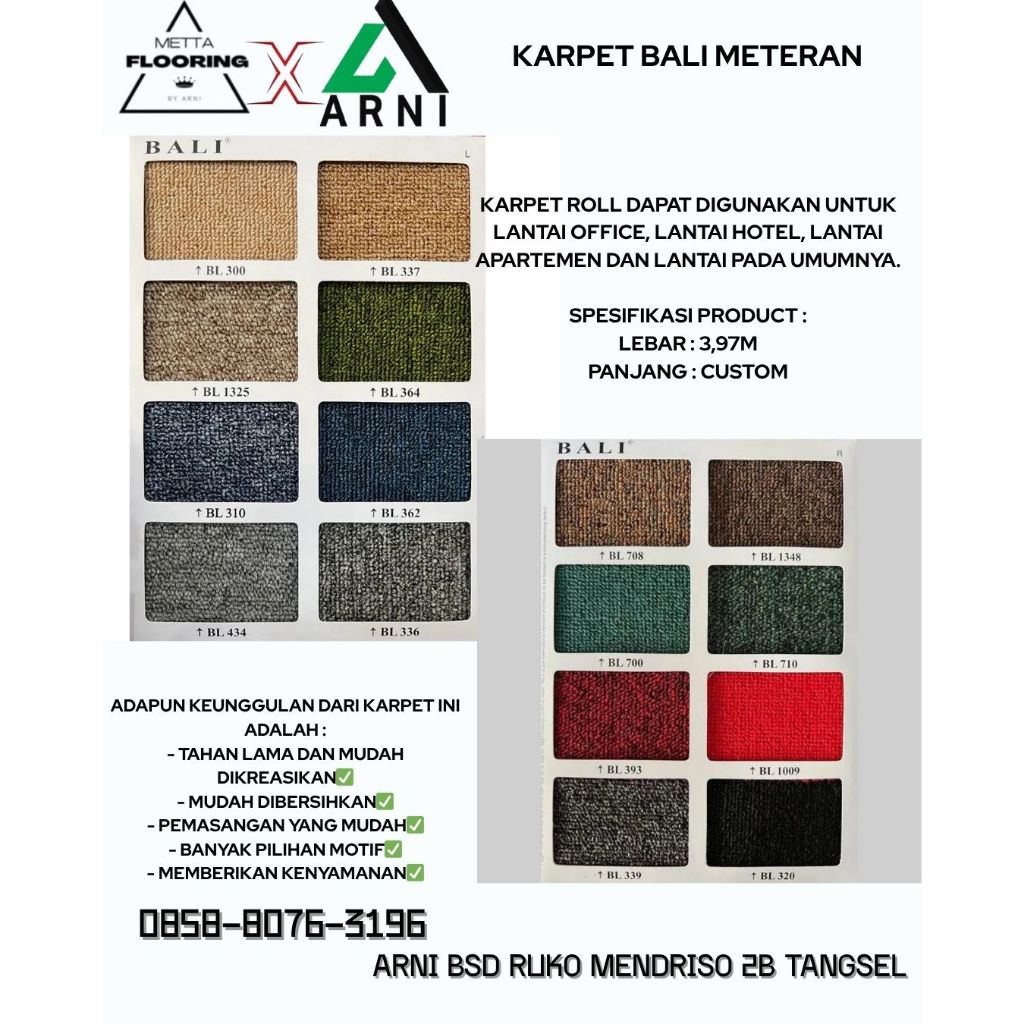 karpet bali meteran I Karpet roll bali lebar 3,97meter / MURAH