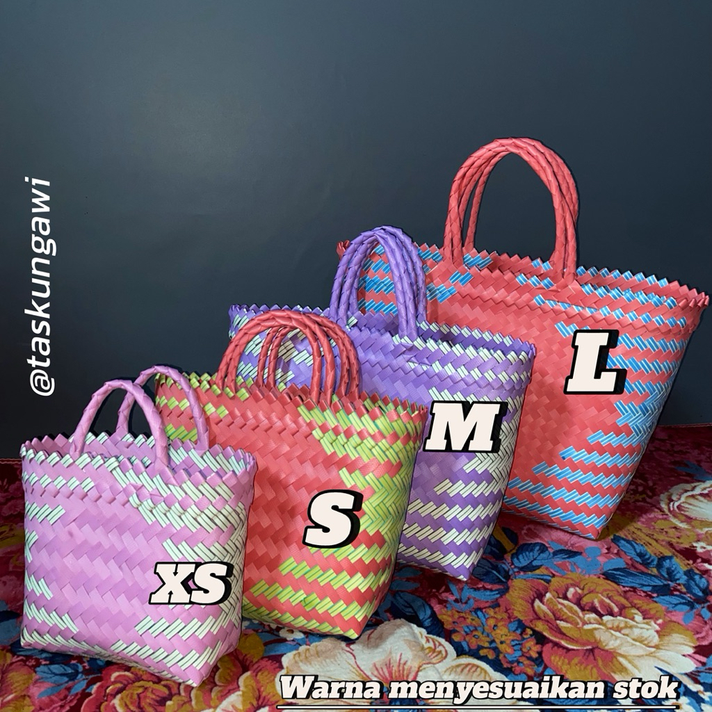 TAS ANYAMAN LURIK XS,S,M,L ( Tas Belanja, Tas Syukuran, Tas Hajatan )