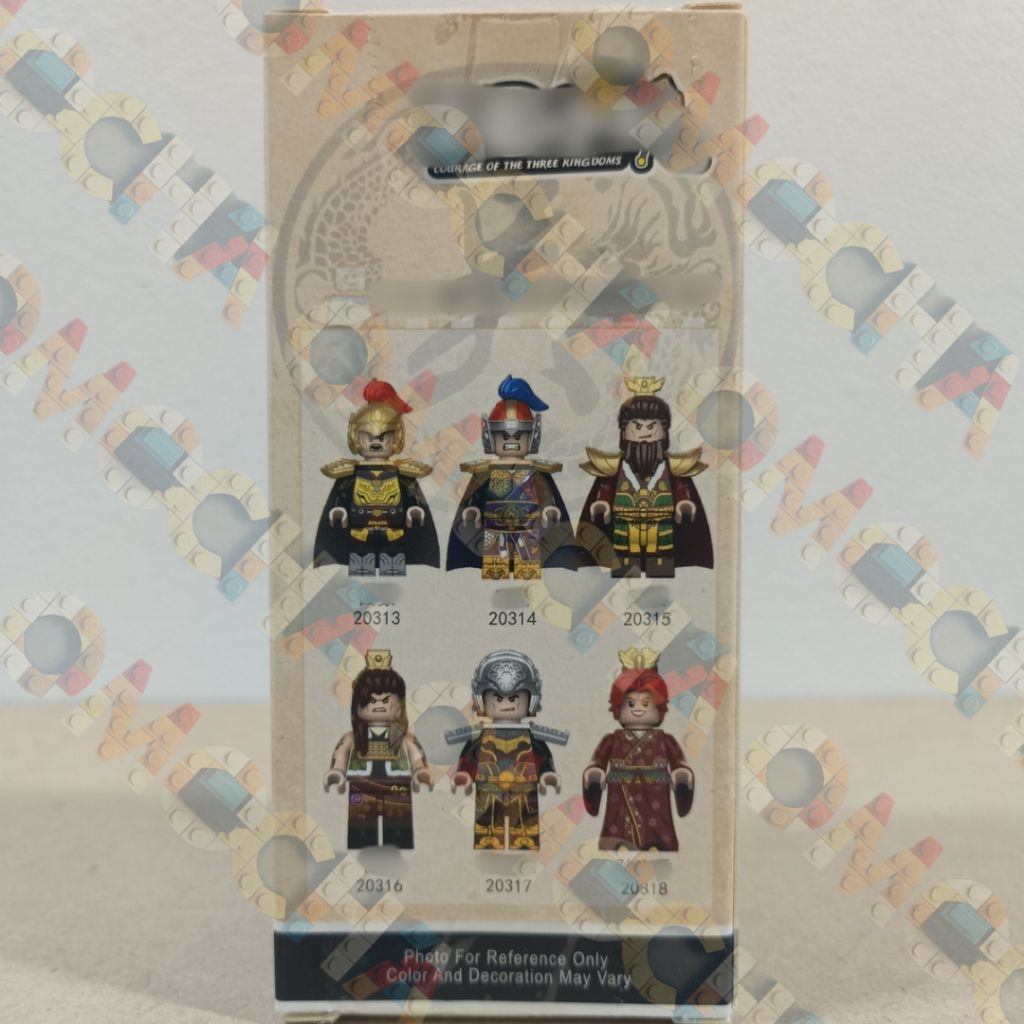 BRICKS MINIFIGURE DECOOL 20313 - 20318 THREE KINGDOM