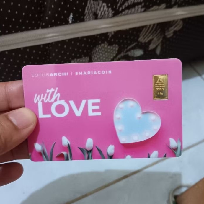 Emas Lotus Archi Fineness 999.9 Love Serie 0.5 gr
