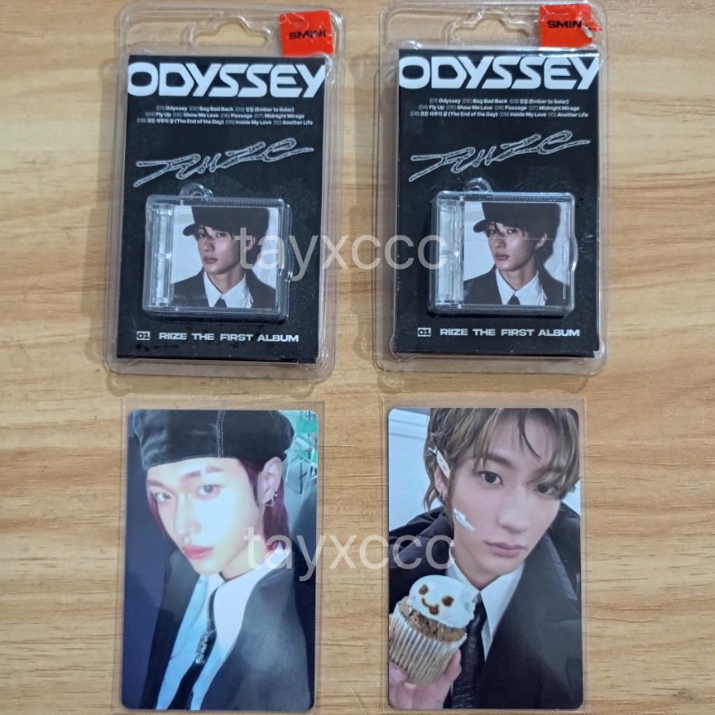 RIIZE SMINI ODYSSEY ALBUM ANTON KEYRING + WONBIN ANTON PHOTOCARD