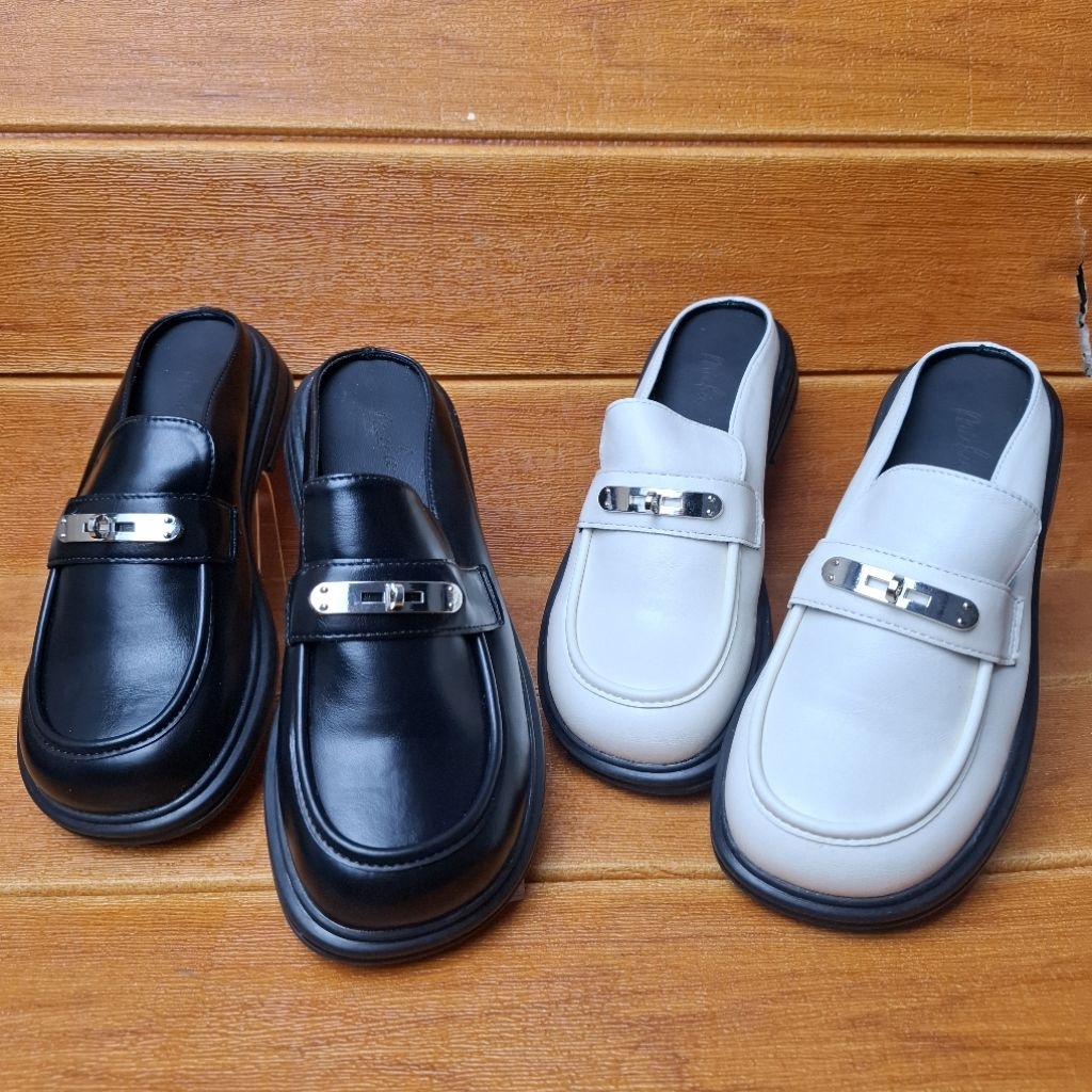 MICHIE- Shoes Onnie Slip On Loafers 2 cm / Sepatu Sandals Wanita X9882