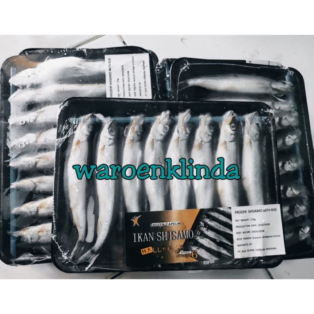 Ikan shisamo / frozen capelin +- 170gram