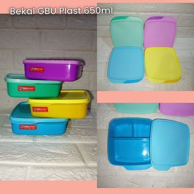Kotak bekal/Lunch box sekat bahan plastik murah
