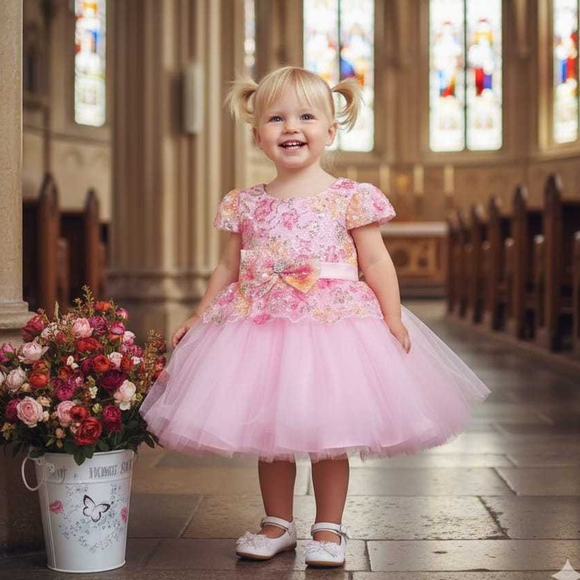 gaun pesta perempuan | gaun mewah | gaun pink | dress pesta anak perempuan | baju pesta anak | baju 