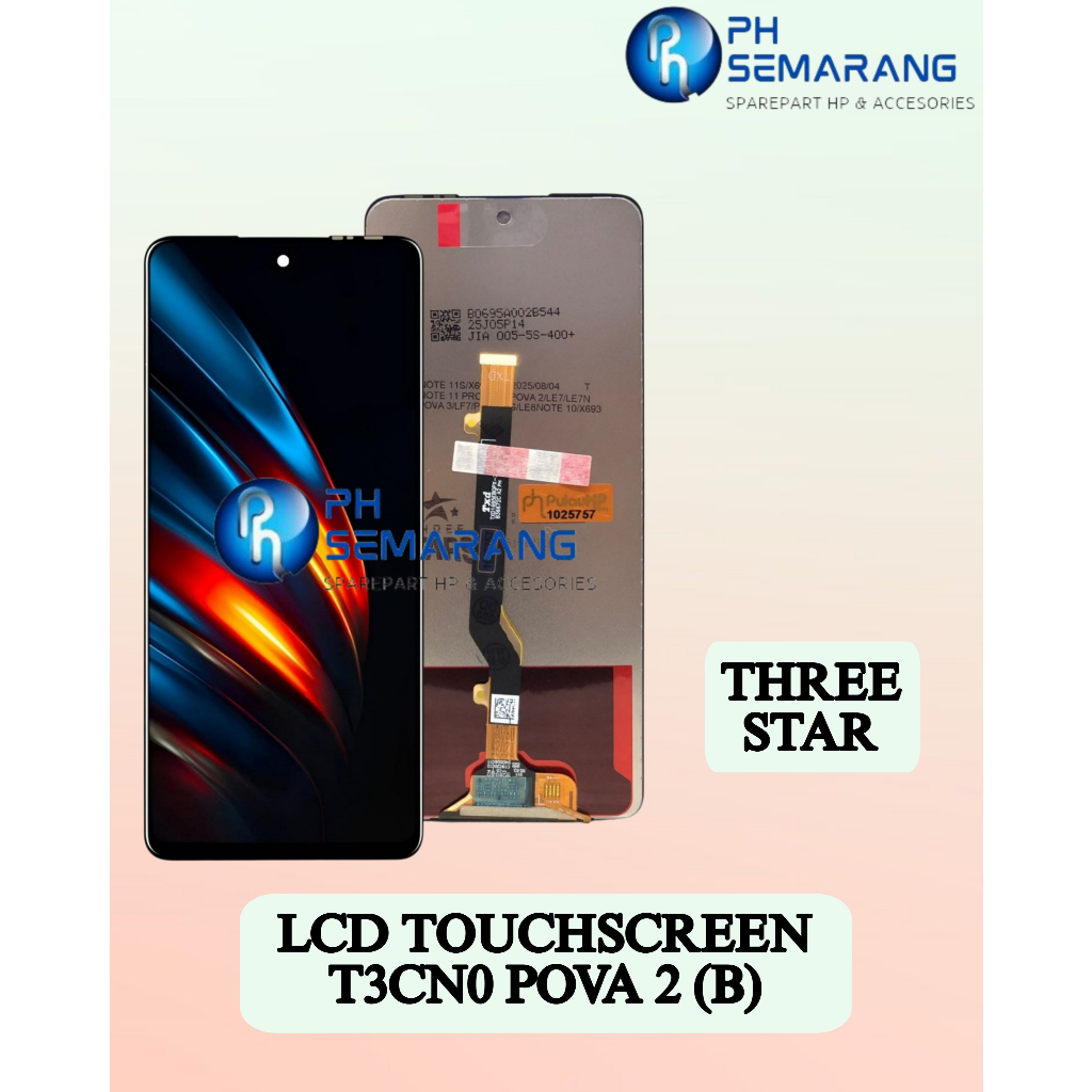PH Semarang Sparepart HP & Accessories LCD&Touchscreen TECN0 POVA 2