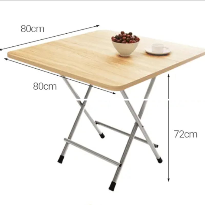 Mehaa Meja Lipat Kayu 80X80 Dan 60X40/Meja Makan Lipat/Meja Makan Portable/Meja Lipat Serbaguna
