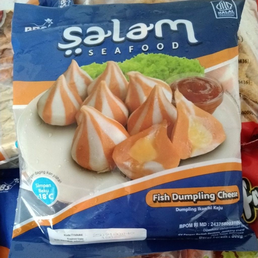 dumpling salam seafood fish dumpling chese El beryl frozen