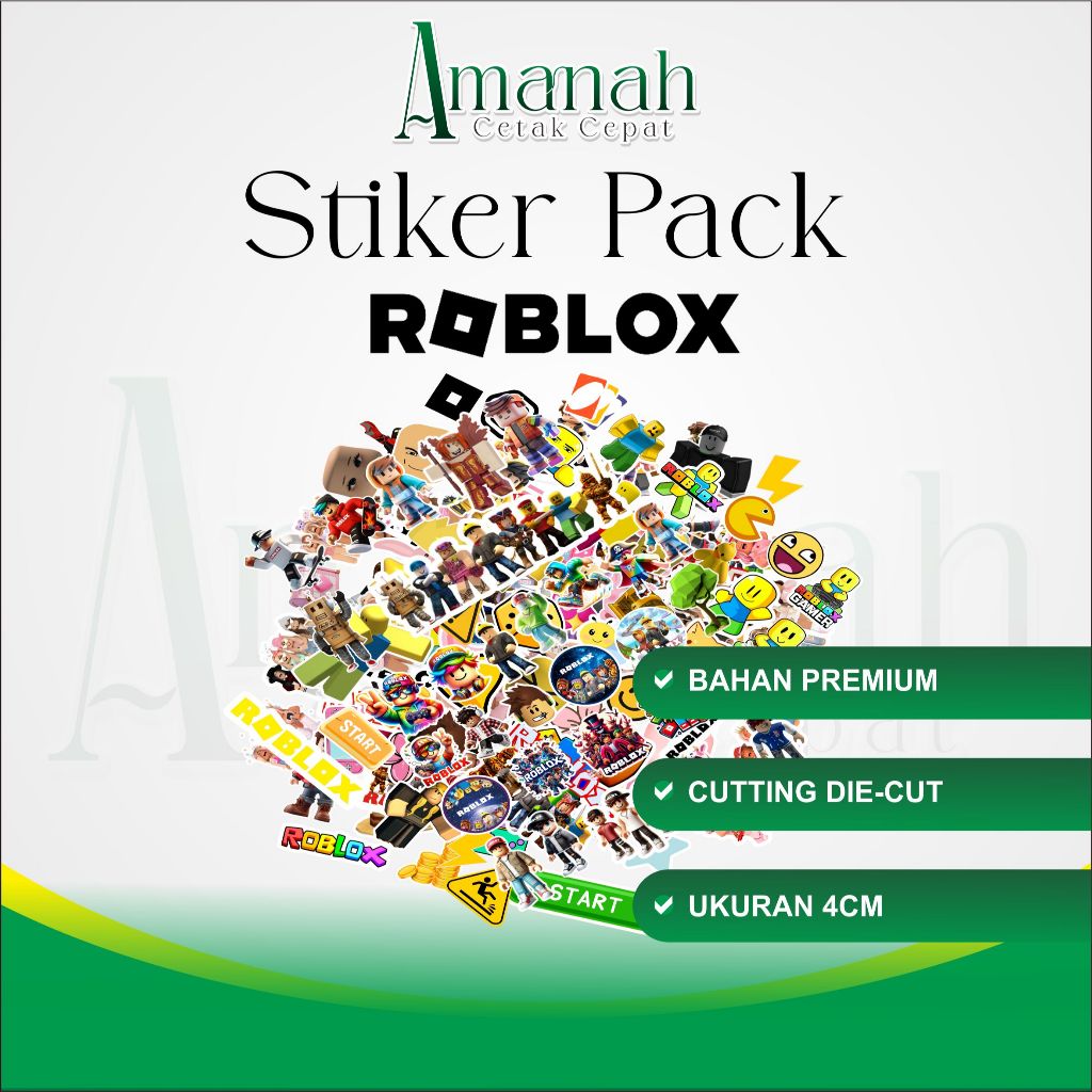 Terbaru Stiker Roblox Dekorasi Lucu Kreatif untuk Notebook, Skateboard, HP