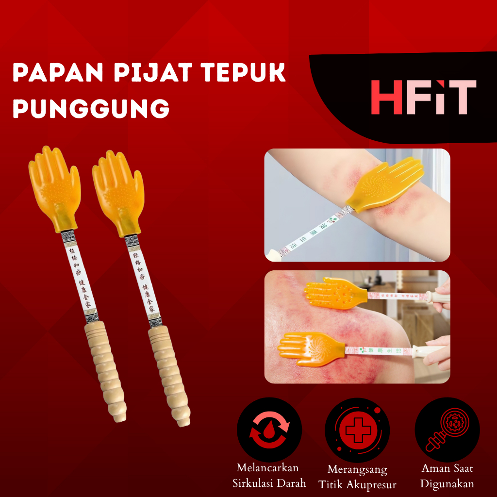 Alat Terapi Punggung Kesehatan Tongkat Tampar Multifungsi Meridian Refleksi Relaksasi Silikon Pijat