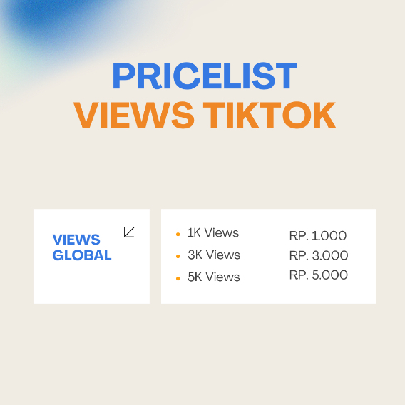 Views Tiktok fyp Permanent Views - Bergaransi Real