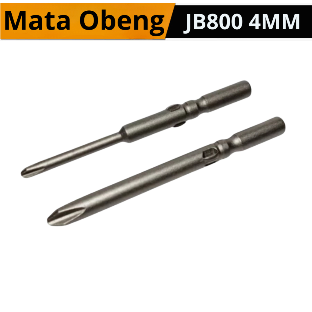 Mata Obeng Listrik JB800 4 mm Mata Obeng Elektrik 2 Pcs