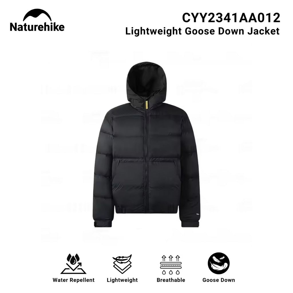 JAKET NATUREHIKE CYY2341AA012 JACKET HOODIE WHITE GOOSE DOWN PUFFER WINDBREAKER JAKET BULANG GEMBUNG