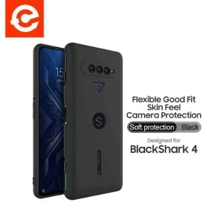 BLACK SHARK 4 CASE SLIM MATTE SOFTCASE TPU - BLACK