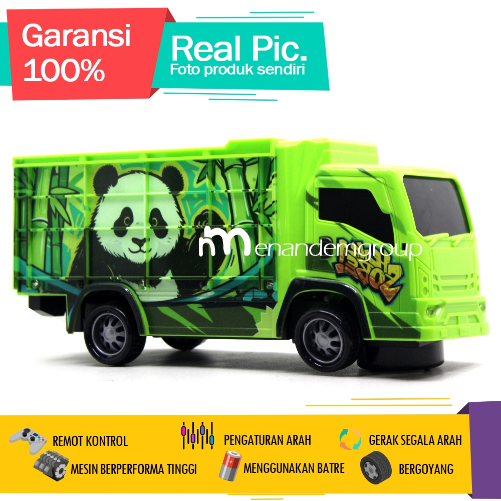 Mainan Anak Mobil Mobilan Truk Fuso Dump Truk Oleng Basuri Telolet Berjalan Bersuara