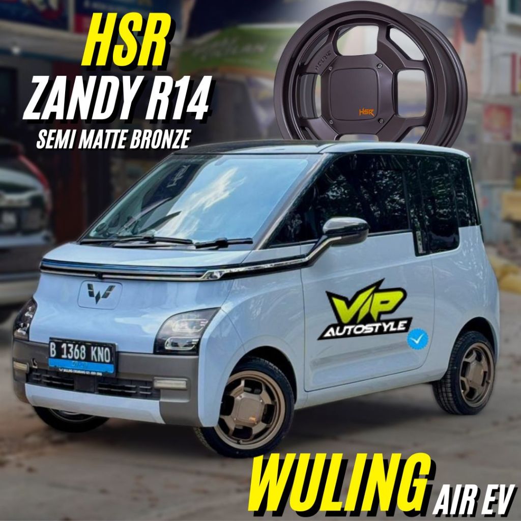 Velg Racing Mobil Wuling Air Ev R14 || Velg Mobil Racing Hsr Zandy Ring 14 Semi Matte Bronze