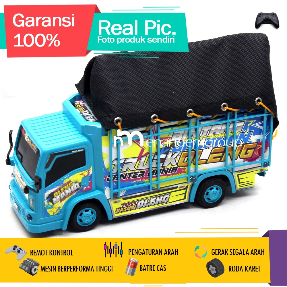 NEW MAINAN MOBIL REMOT KONTROL RC TRUK DUMP TRUK FUSO OLENG BASURI TELOLET ANGKUT BARANG TERPAL