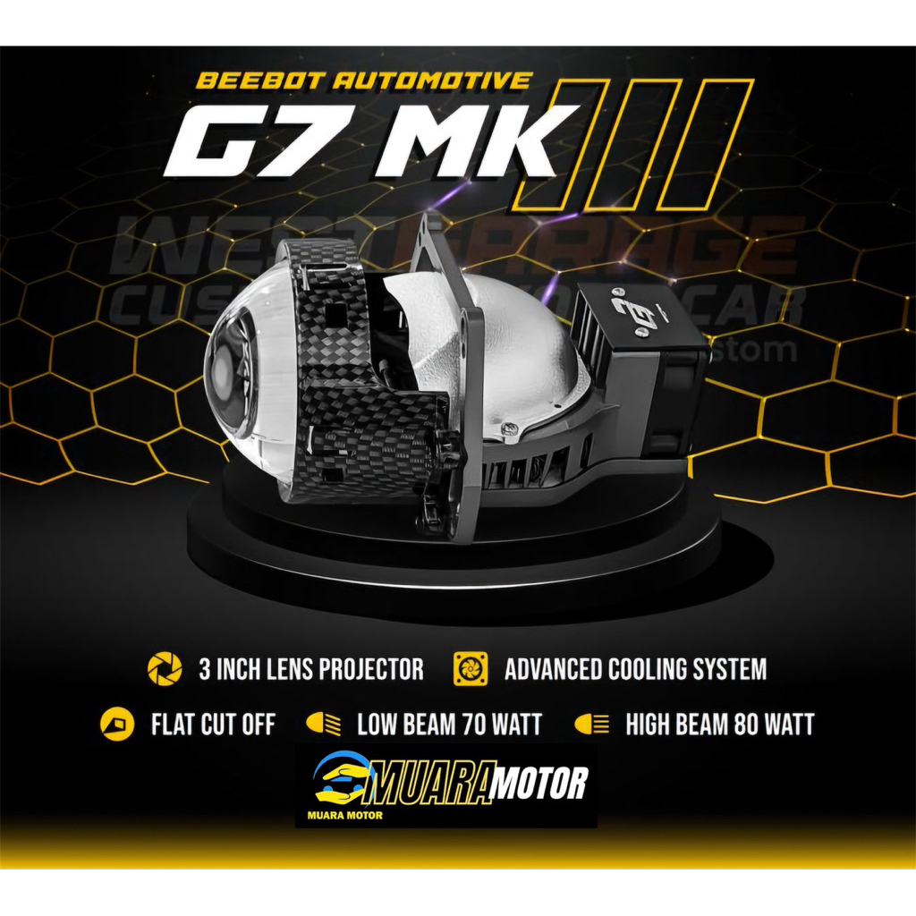 BEEBOT BILED HEADLAMP PROJECTOR 3inch - G7 MK III