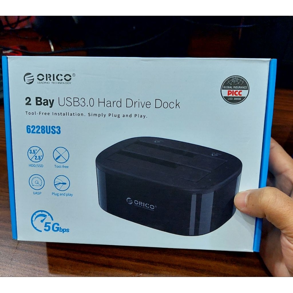 ORICO 6228US3 HDD SSD Hard Drive Docking Station Hardisk 6228