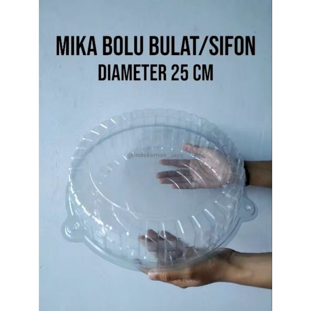 Mika Sifon 25 Bulat/ Mika Bolu Bulat/ Mika Kue Diameter 25 cm/ Mika Atas Bawah Sama