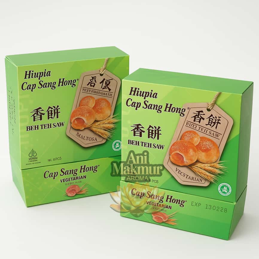 Kue Vegetarian Hiu Pia Cap Sang Hong Isi 8's