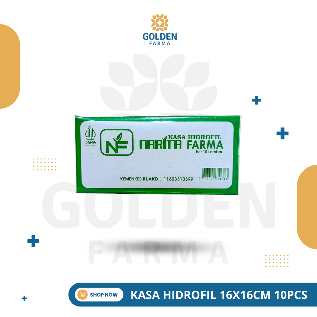 Kasa Hidrofil Narita Farma 10 Pcs
