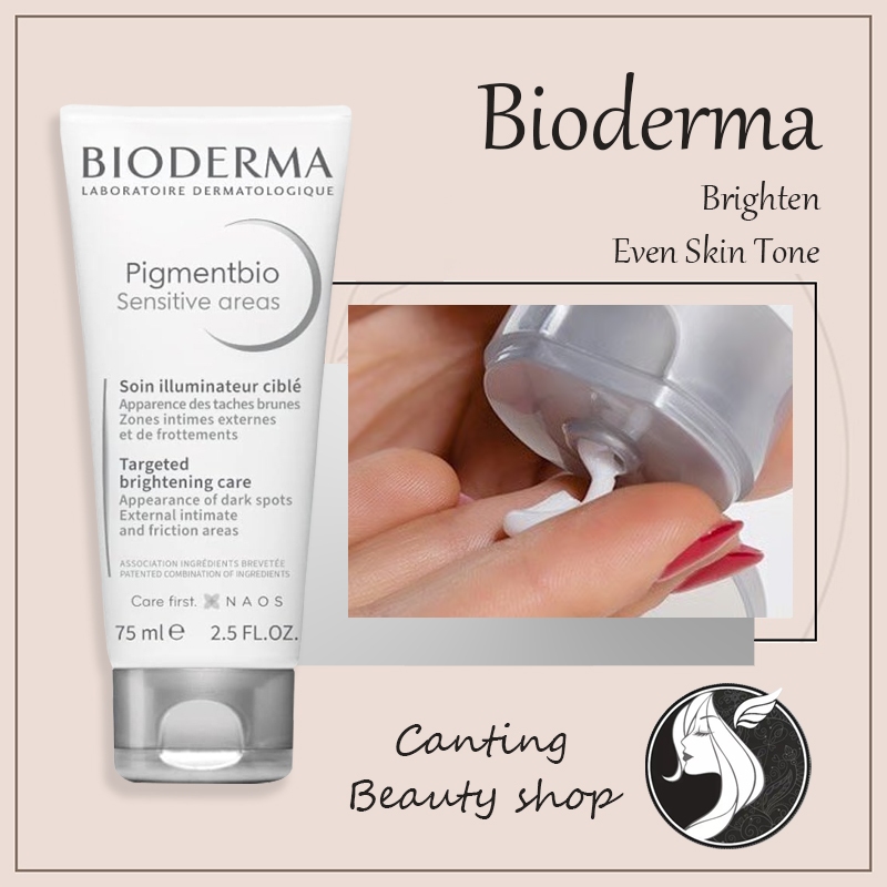 Bioderma Pigmentbio Sensitive Areas Creme 75ml | Mencerahkan & lembut utk kulit sensitif