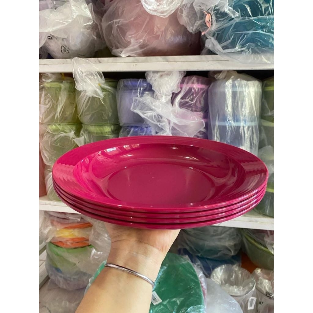 Large deep plate tupperware