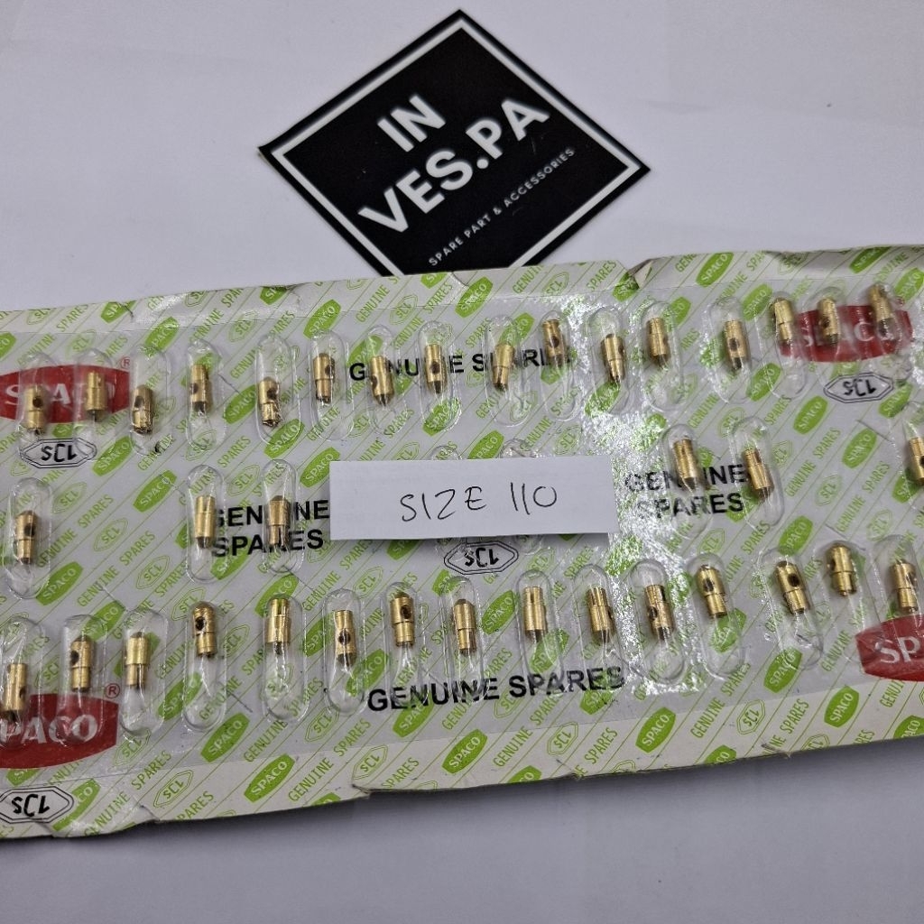 spuyer main jet no 110 spaco nos karburator vespa