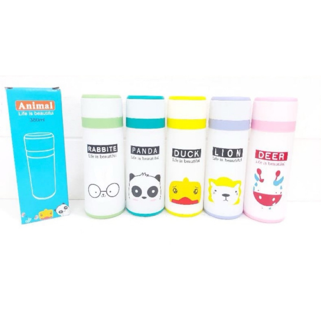 PROMO SALE BOTOL KACA 380ML ANIMAL PUTIH / ANIMAL KACA / BOTOL KACA