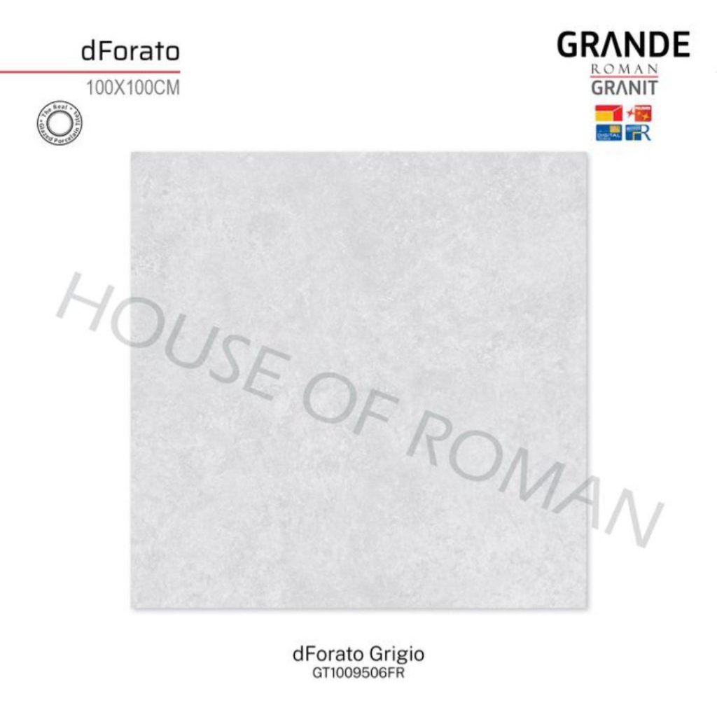 Roman Granit GT1009506FR dForato Grigio 100x100 Kw1