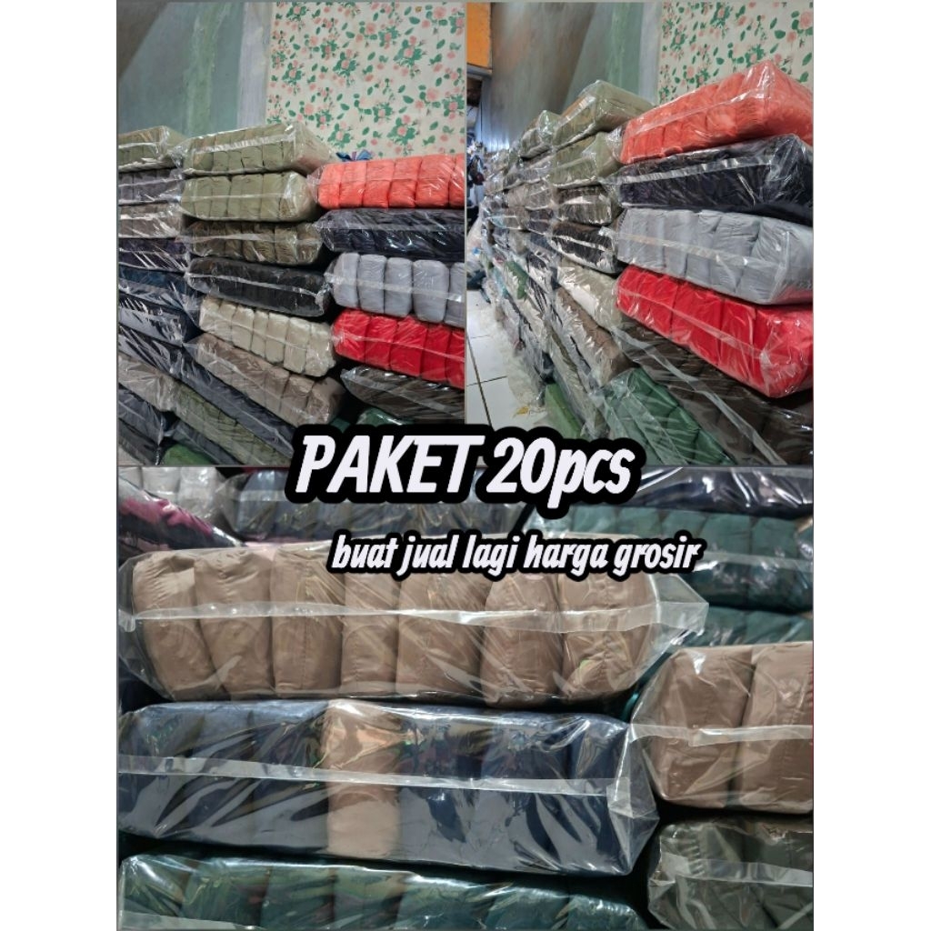 Grosir Mukena dewasa travelling2in1 Parasut korea isi20 (1 kodi)