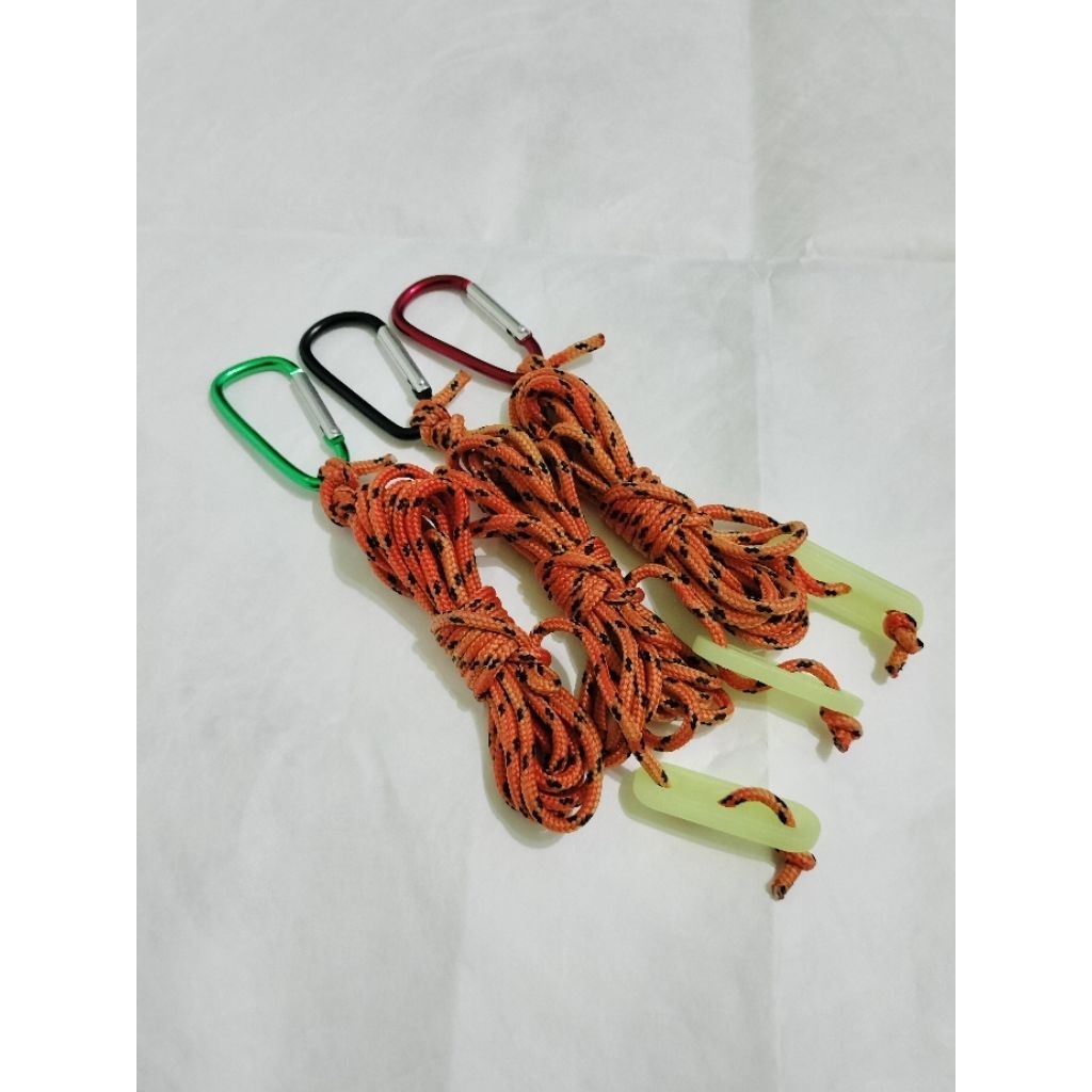 tali guyline 3m 5pcs glow in the dark