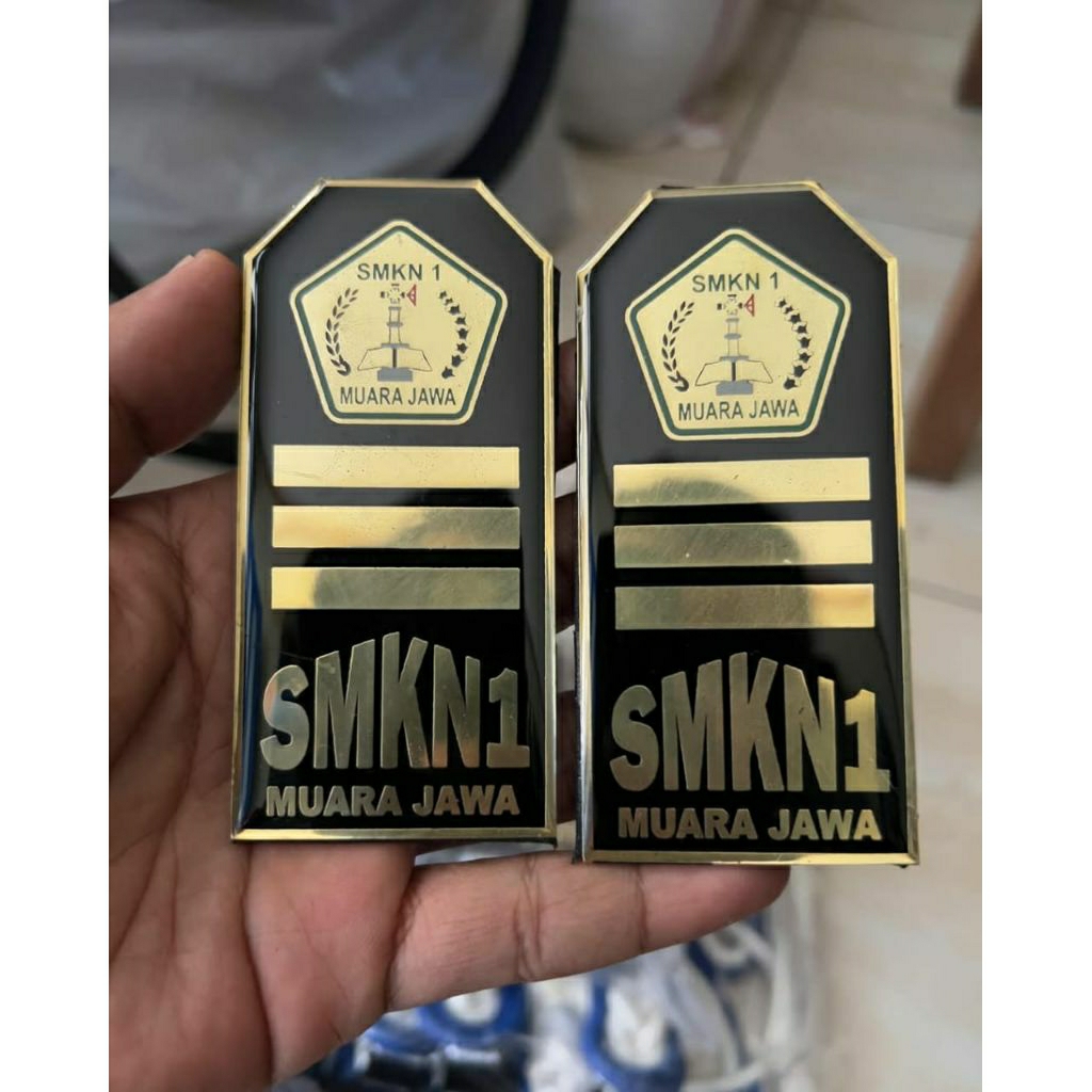 BISA CUSTOM LOGO Pangkat Evolet Sekolah Pangkat Evolet Paskibra Custom Logo