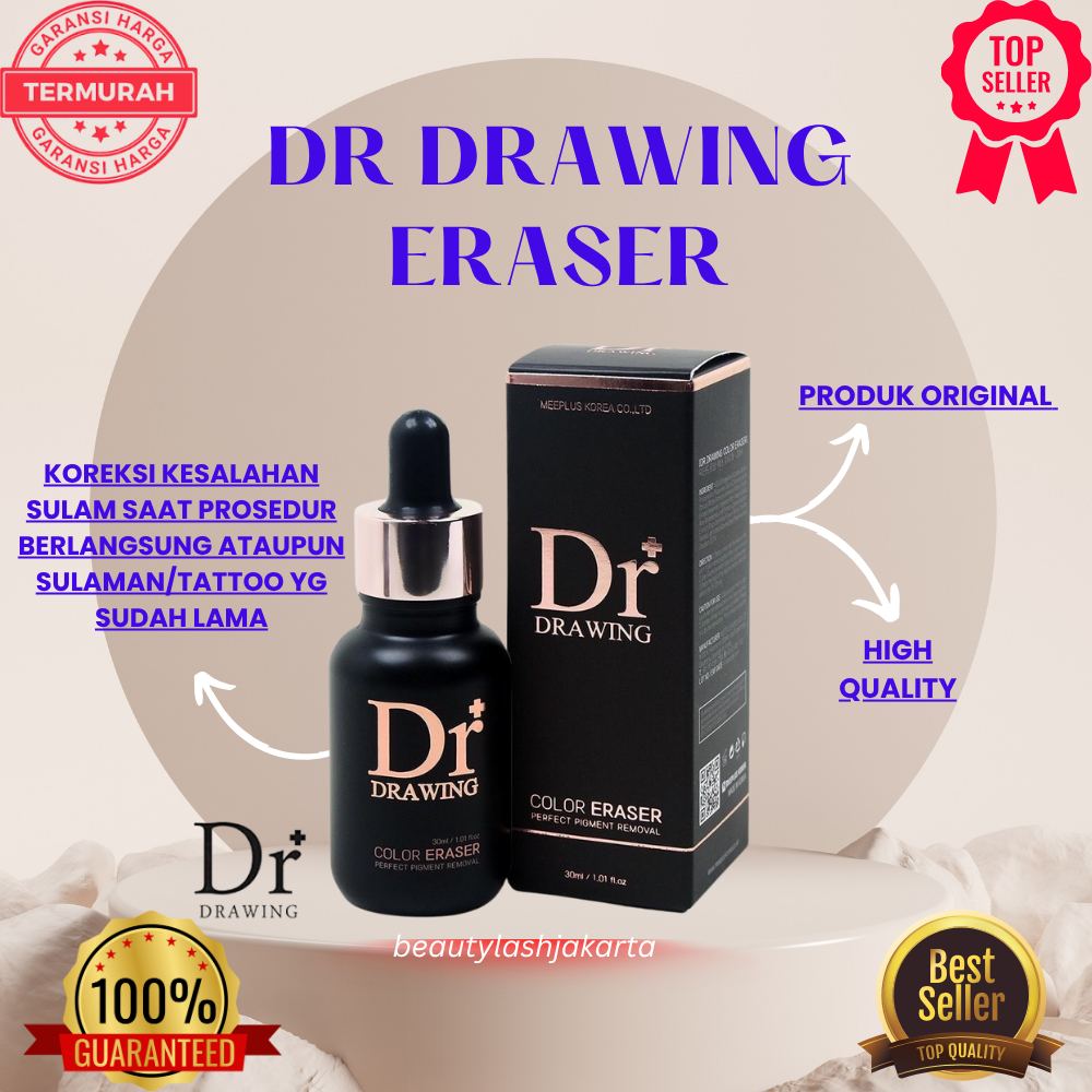DR DRAWING ERASER (penghilang tinta sulam alis atau tattoo) KOREKSI SALAH SULAM / PENGHAPUS SULAM AL