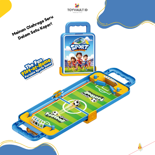 Mainan Anak Table Football – Sepak Bola Meja Mini Lipat | Sport Game Suitcase Koper Anak