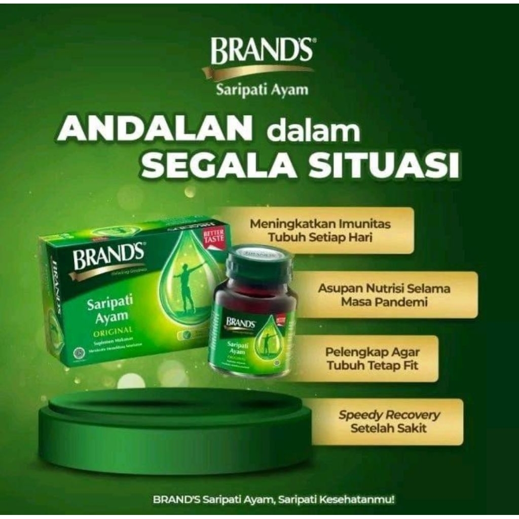 Brands saripati ayam 70gr x 6 botol original