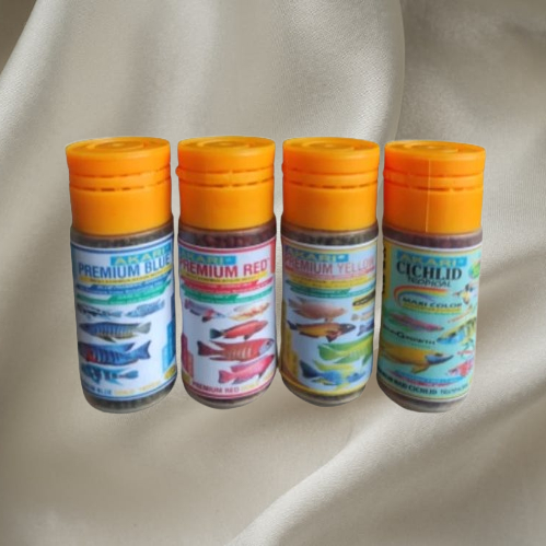 PELET AKARI PREMIUM BLUE RED YELLOW MAXI CICHLID 8GR PAKAN IKAN AKARI PREMIUM MAXI CICHLID PELET IKA