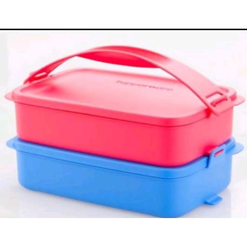 Rantang 2 tingkat Tupperware/ click to go two layer