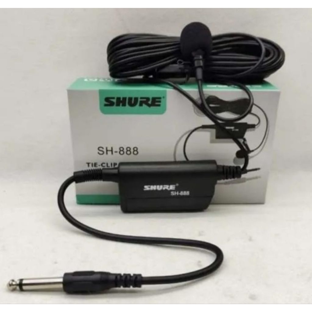 MIC JEPIT SHURE SH-888 / MIC KANCING SHURE SH888 / MIC KLIP ON 10METER