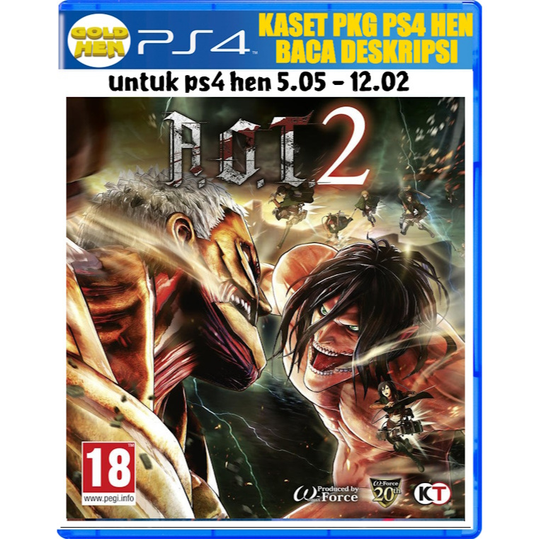 Bd pkg ps4 hen attack on titan 2