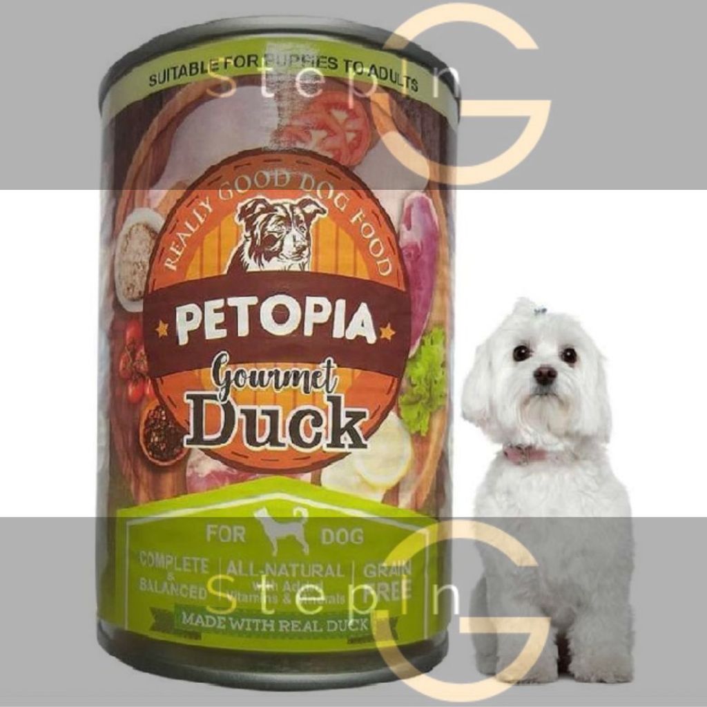 PETOPIA Dog Food Kaleng GOURMET DUCK Wet Dog Food Canned 380gr