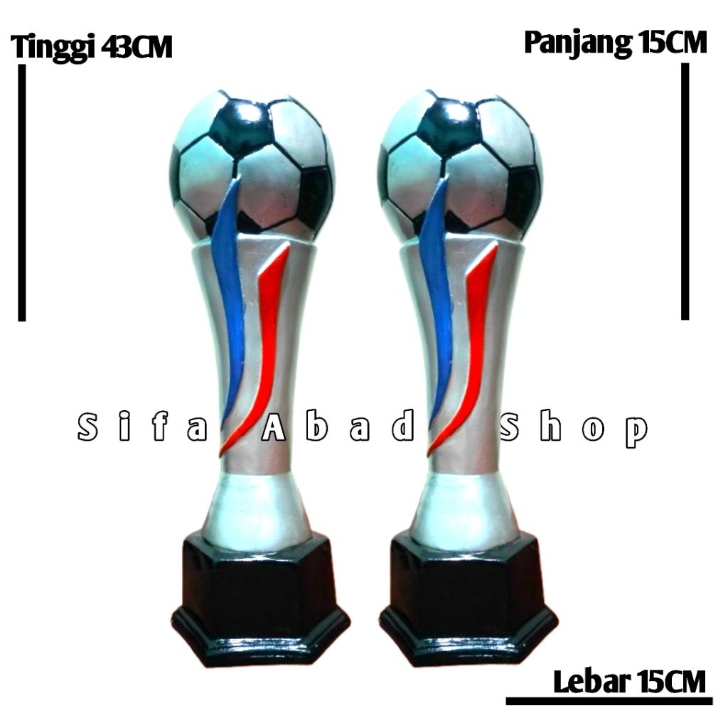 Piala / Trophy Bola Warna Silver T43